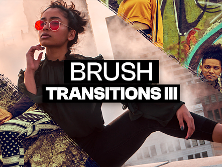 AE模板|高级画笔过渡动态图像艺术动画标题视频字幕