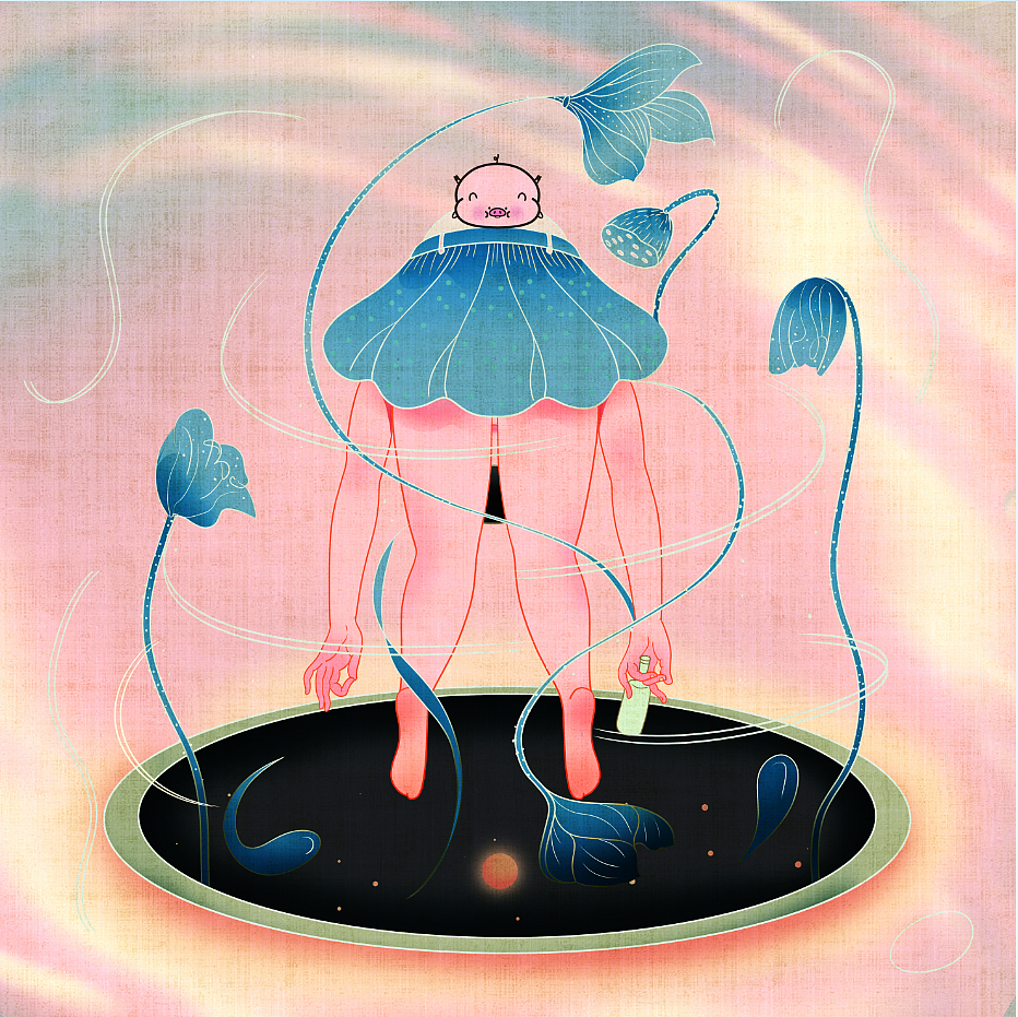 《金宝》第一篇：她病了（图ZMzcxOTE5MjA4） - 艺术插画 - 站酷设计师洁萍原创素材 - 站酷ZCOOL