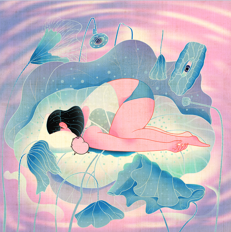 《金宝》第一篇：她病了（图ZMzcxOTE5MjA0） - 艺术插画 - 站酷设计师洁萍原创素材 - 站酷ZCOOL