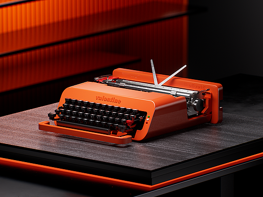 产品表现——便携机械打字机Olivetti Valentine