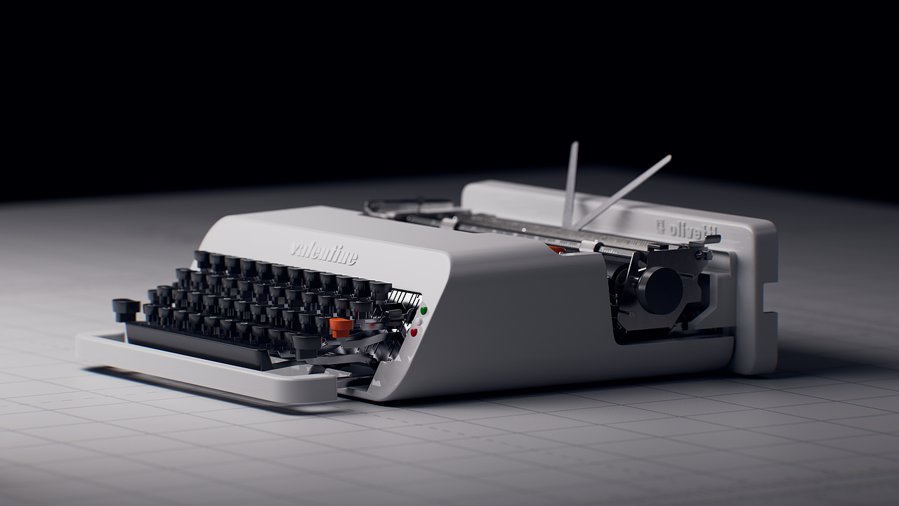 产品表现——便携机械打字机Olivetti Valentine