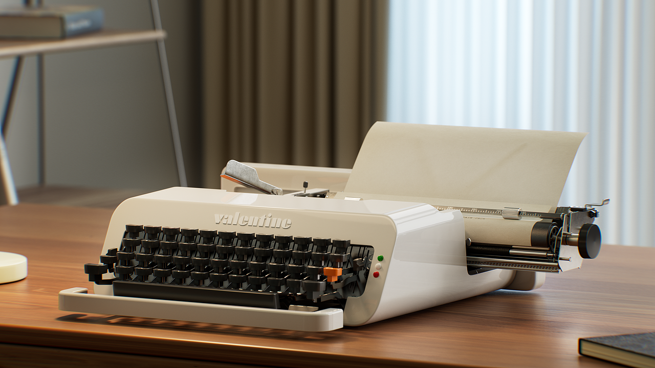 产品表现——便携机械打字机Olivetti Valentine
