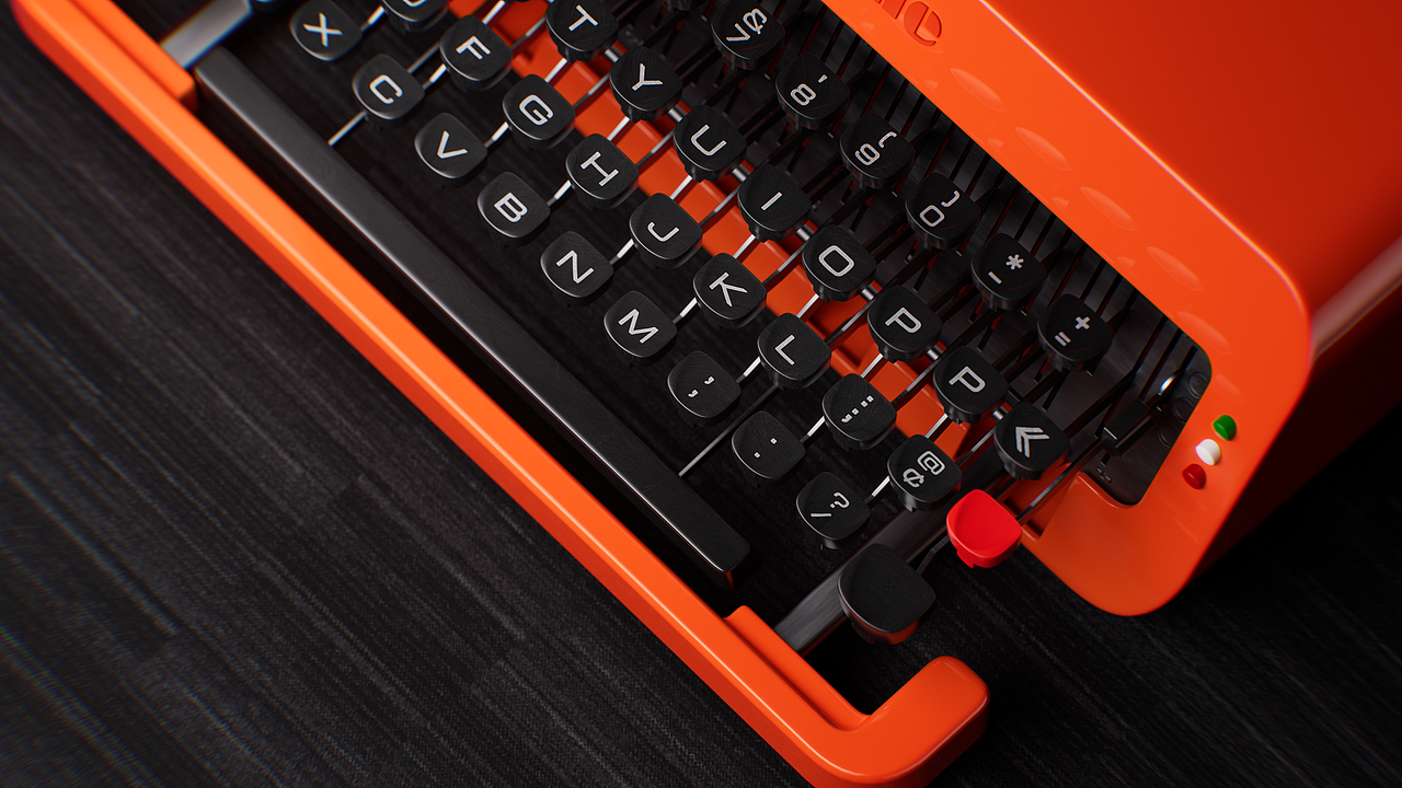 产品表现——便携机械打字机Olivetti Valentine（图ZMzcxOTM5NDU2） - 产品 - 站酷设计师杰克船长JK原创素材 - 站酷ZCOOL