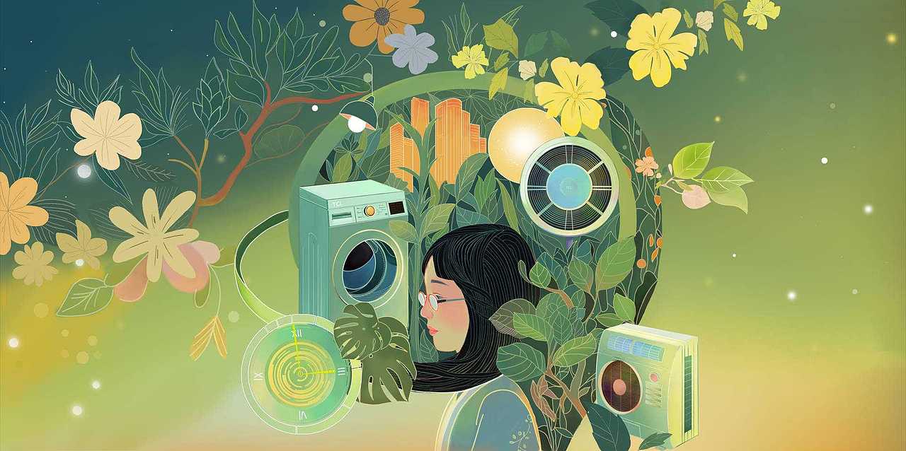 TCL参赛作品-绿循生活家（图ZMzcxOTQxNzE2） - 商业插画 - 站酷设计师好冷啊微波炉原创素材 - 站酷ZCOOL