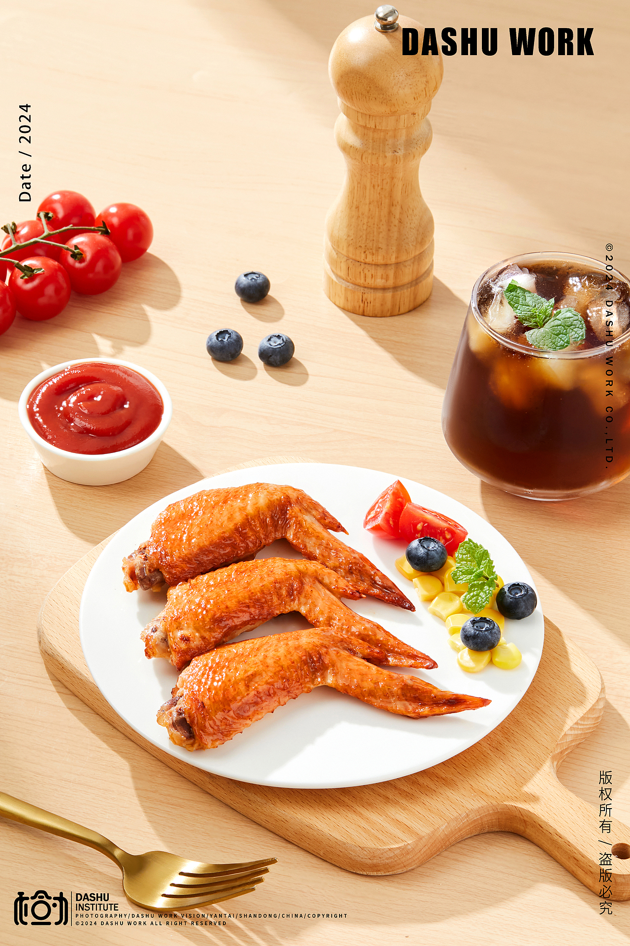 烤鸡翅（图ZMzcxOTU3NTky） - 美食摄影 - 站酷设计师大樹原创素材 - 站酷ZCOOL