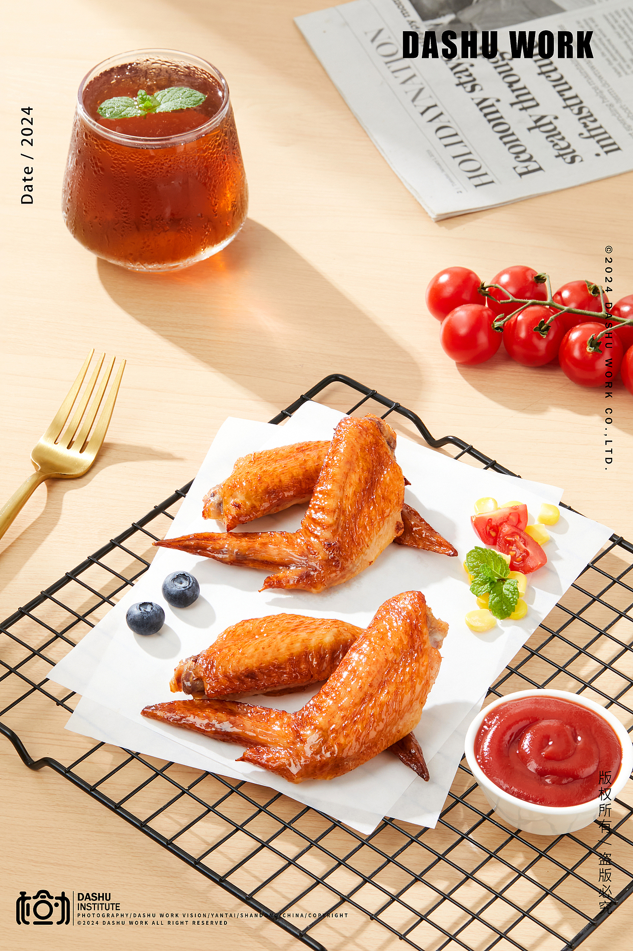 烤鸡翅（图ZMzcxOTU3NjI4） - 美食摄影 - 站酷设计师大樹原创素材 - 站酷ZCOOL