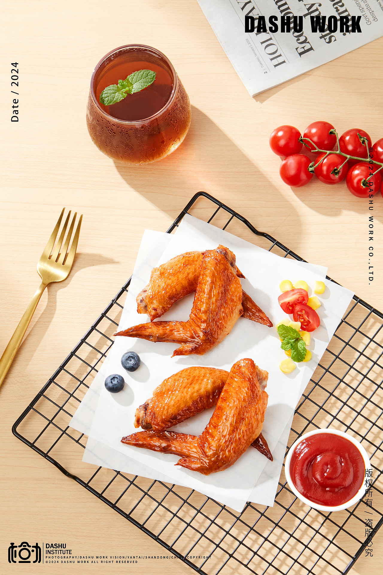 烤鸡翅（图ZMzcxOTU3NjMy） - 美食摄影 - 站酷设计师大樹原创素材 - 站酷ZCOOL