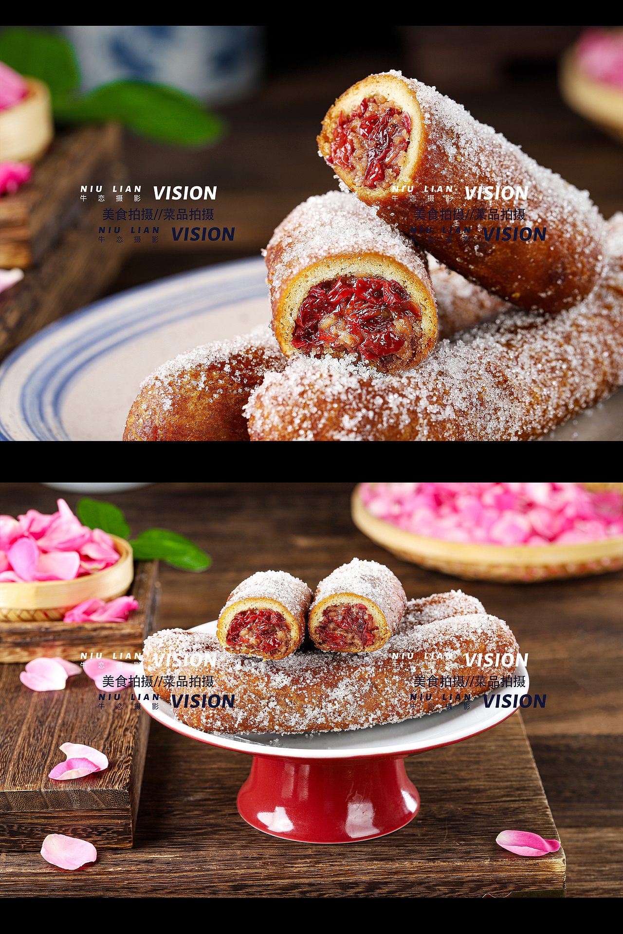 中式糕点拍摄美食摄影鲜花饼拍摄点心拍摄成都美食摄影