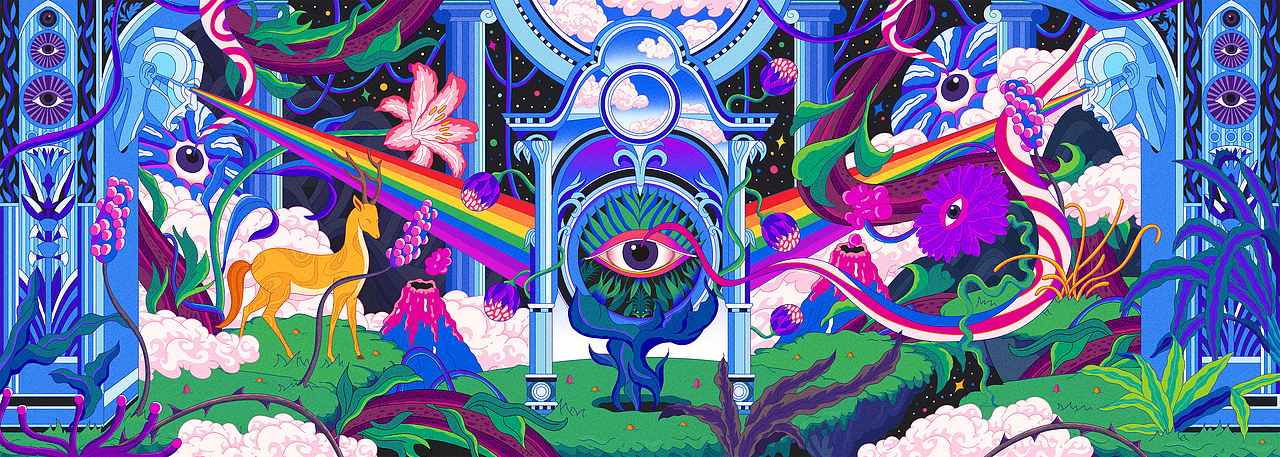 梦境-失乐园（图ZMzcxOTY2MTAw） - 艺术插画 - 站酷设计师插画师卷耳原创素材 - 站酷ZCOOL