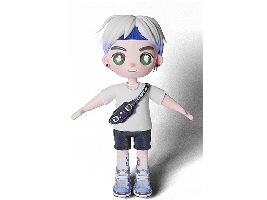 Blender建模_人物篇（个人主页-ZNjg5MzEyMzY=） - 人物/生物 - 站酷设计师笑笑不说话在建模原创素材 - 站酷ZCOOL