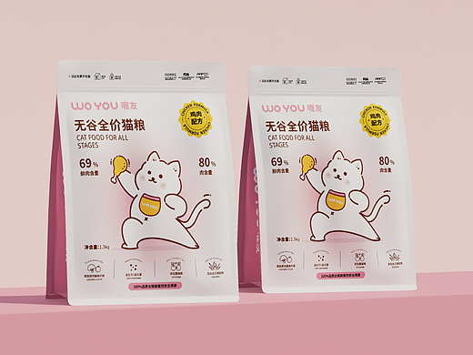 woyou宠物包装设计-猫粮包装