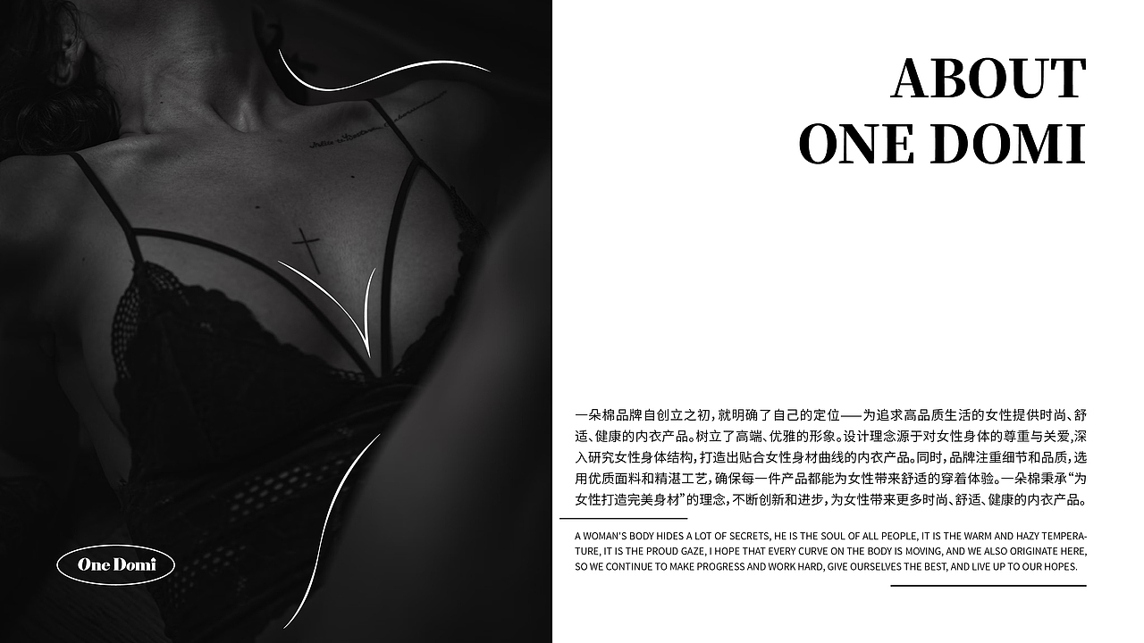 One Domi —— 高端女性内衣品牌设计