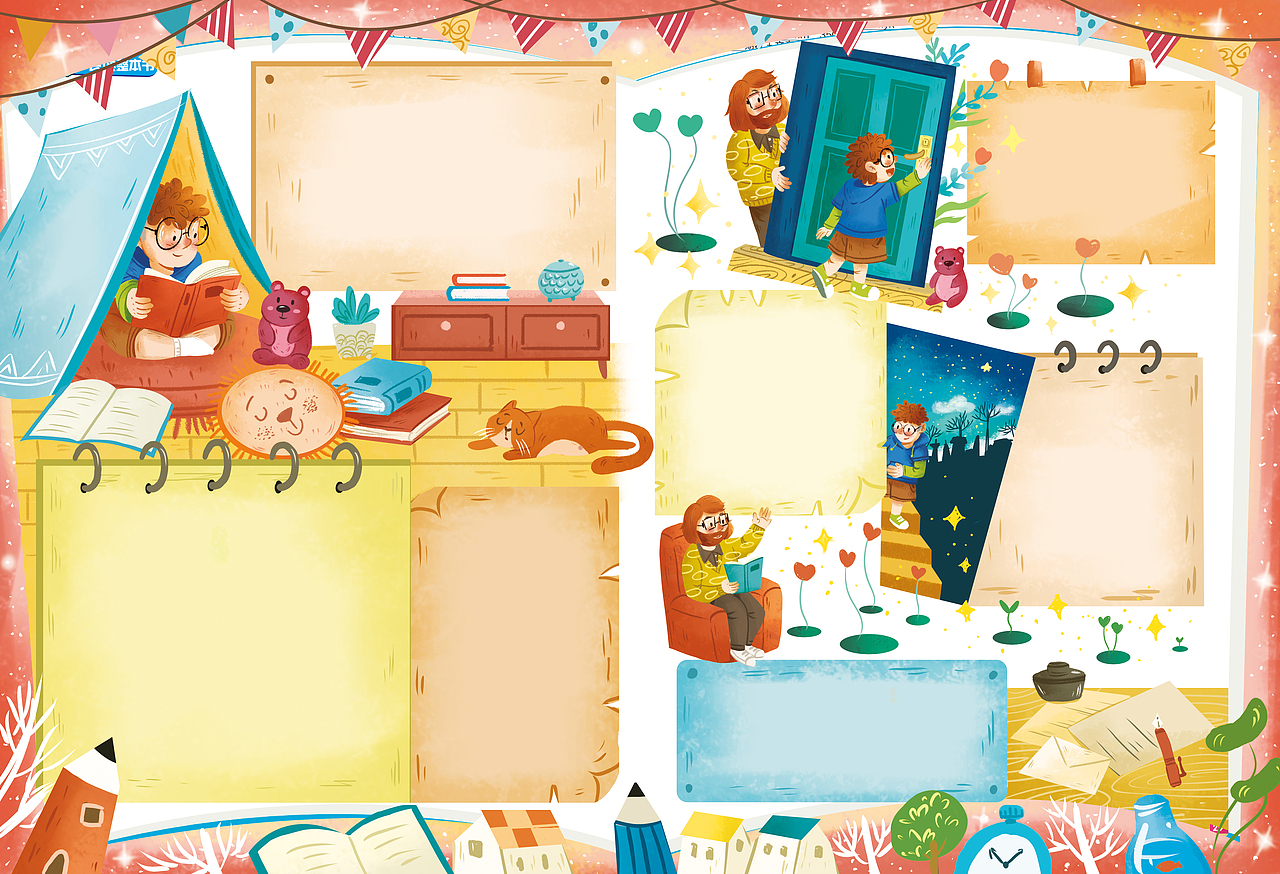 近期作品分享（图ZMzcyMDA2MTQ0） - 儿童插画 - 站酷设计师蘑菇月Jan原创素材 - 站酷ZCOOL