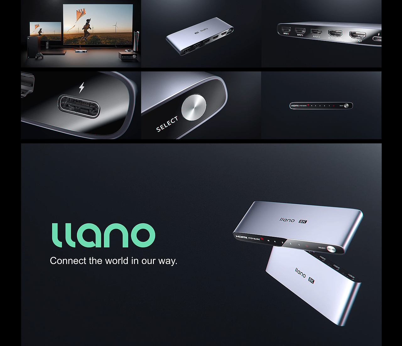 8K 4进1出切换器（图ZMzcyMDA3MzA0） - 动画/影视 - 站酷设计师大熊猫b原创素材 - 站酷ZCOOL