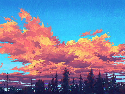 六月的天空
