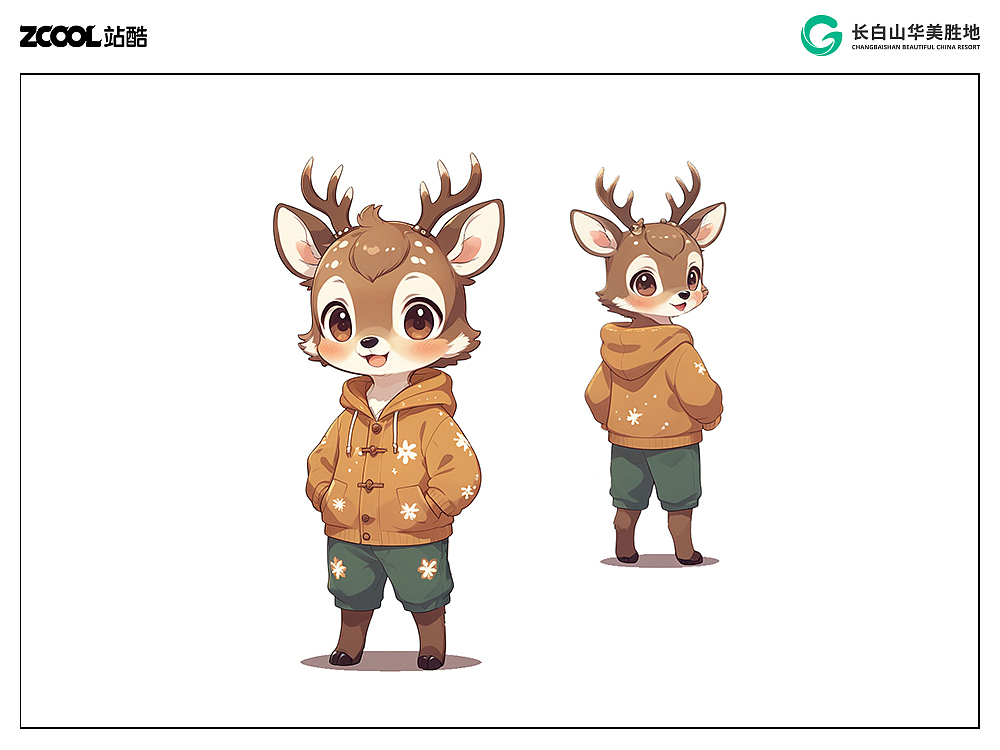 长白山顶流动物－梅花鹿