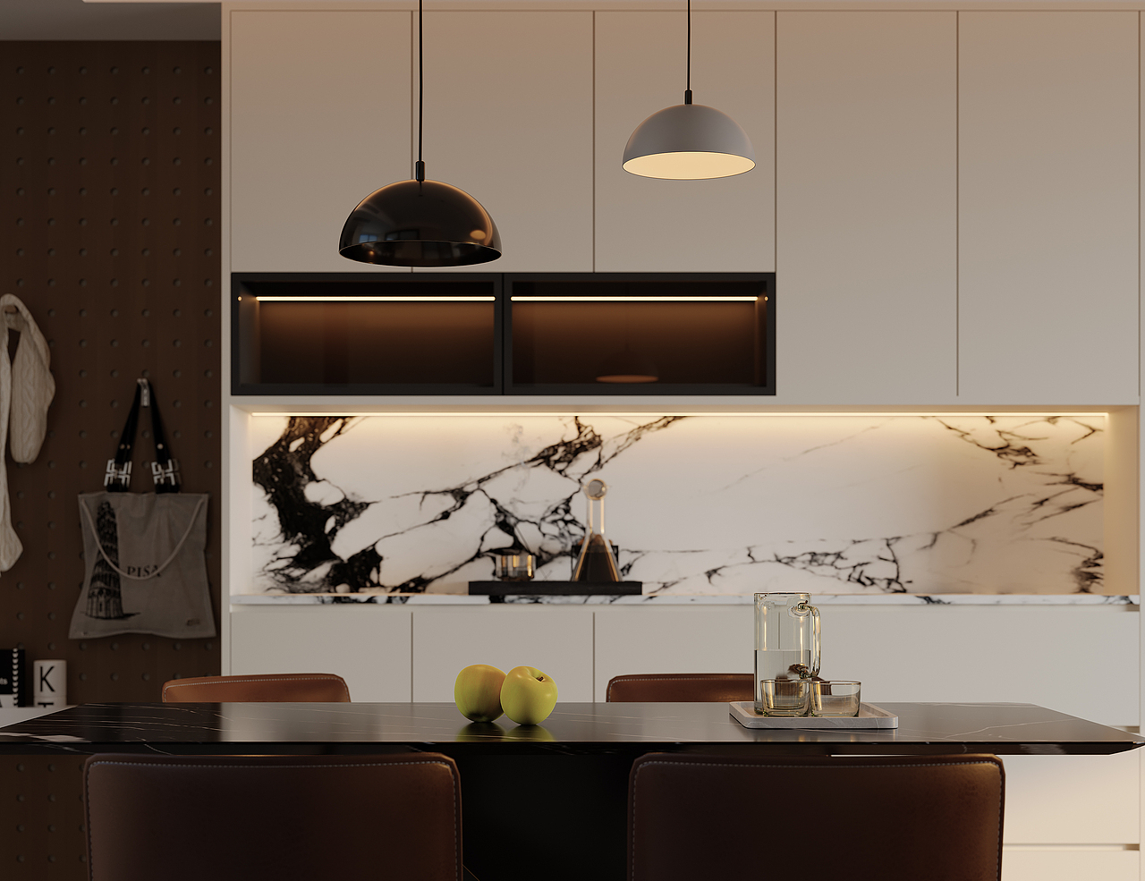 现代极简平层案例-艺米效果图（图ZMzcyMDQxOTIw） - 家装设计 - 站酷设计师艺米空间视觉表现原创素材 - 站酷ZCOOL