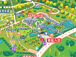 合肥白馬山夢幻谷景區(qū)鼠繪導覽圖