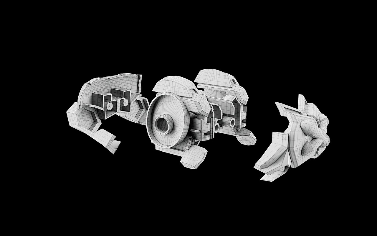 C4D战斗暴龙兽建模练习