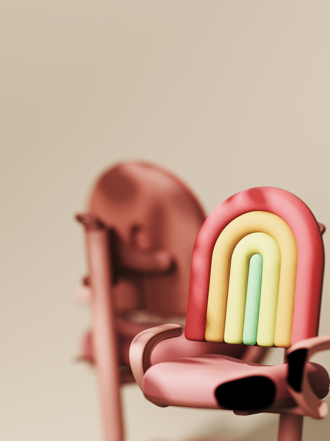 尖叫無限丨彩虹兒童學(xué)習(xí)椅（圖ZMzcyMDU2OTI4） - 生活用品 - 站酷設(shè)計師尖叫無限設(shè)計原創(chuàng)素材 - 站酷ZCOOL