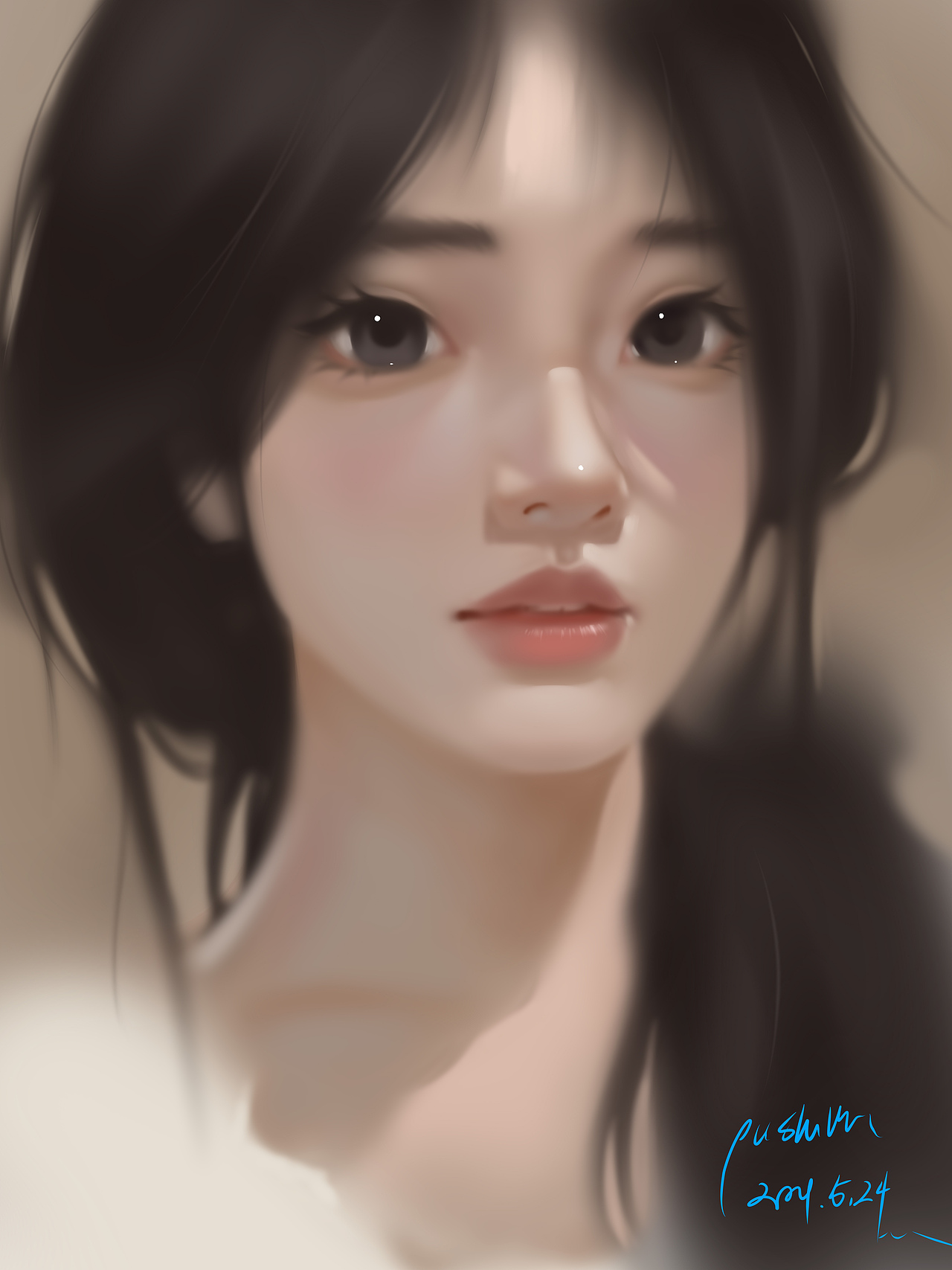 头像厚涂练习（图ZMzcyMDU4MDQw） - 创作习作 - 站酷设计师麟晨cc原创素材 - 站酷ZCOOL