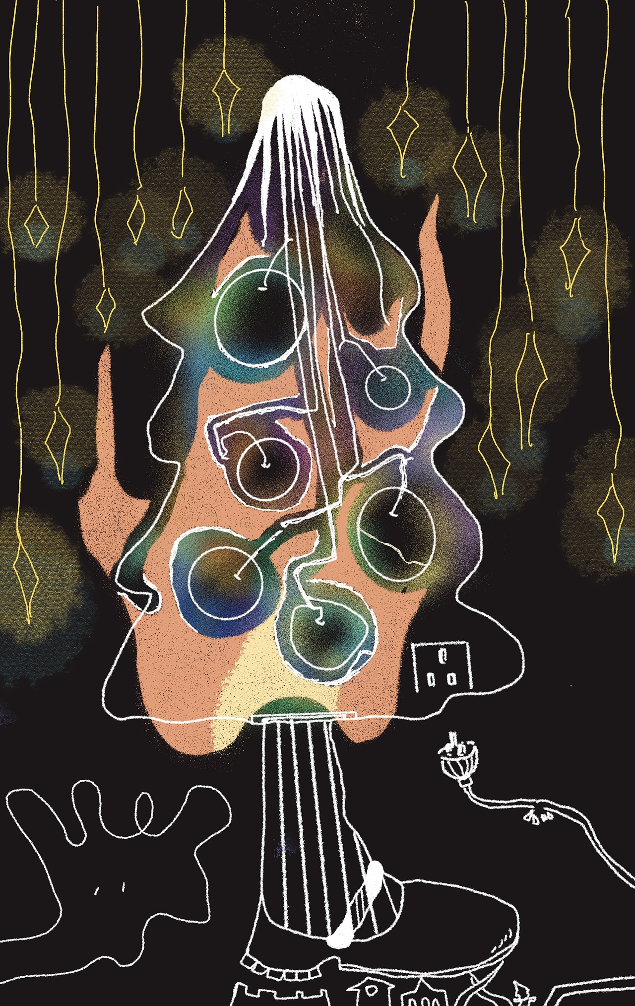 Illustration-假如我是四颗树（图ZMzcyMDY0NjMy） - 艺术插画 - 站酷设计师日落哈气原创素材 - 站酷ZCOOL