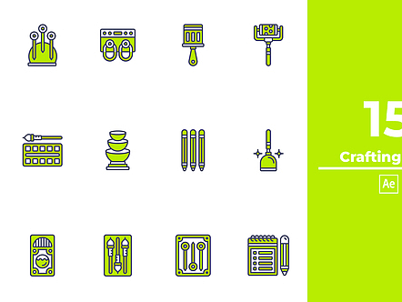 AE模板|独特动态制作图标展示动效动画片头