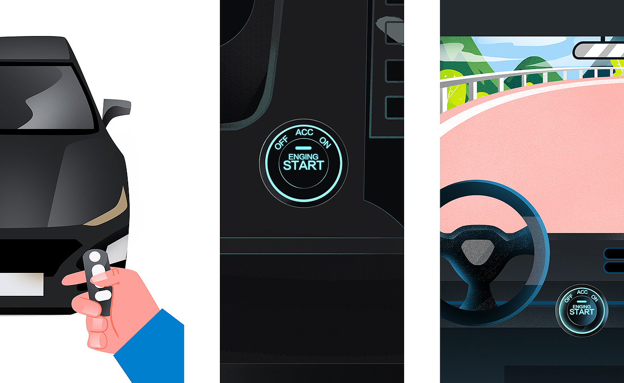 支付宝小程序的插画