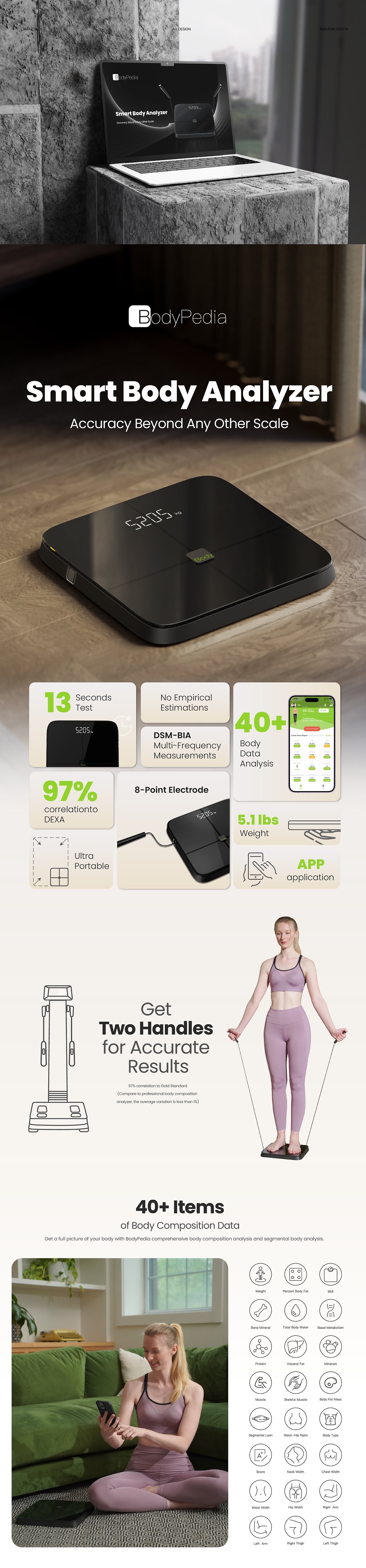 BodyPedia--八电极体脂秤品牌全案（图ZMzcyMDY2NDUy） - 品牌 - 站酷设计师遇见了LL原创素材 - 站酷ZCOOL