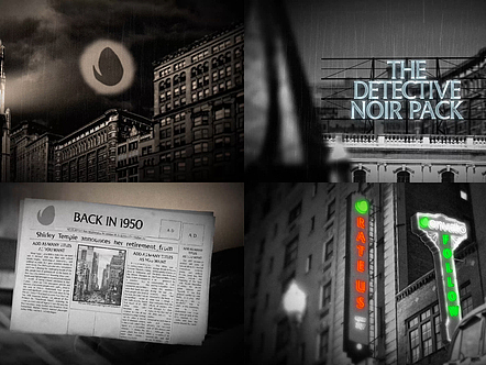 AE模板|怀旧复古黑白美感经典电景标题广告活动宣传片