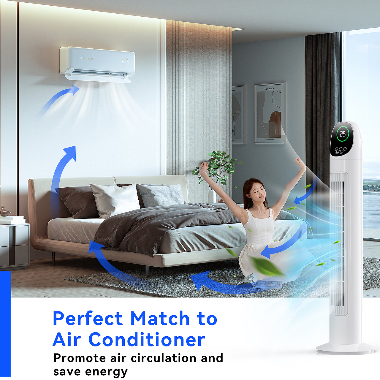 亚马逊小空调的渲染图及排版