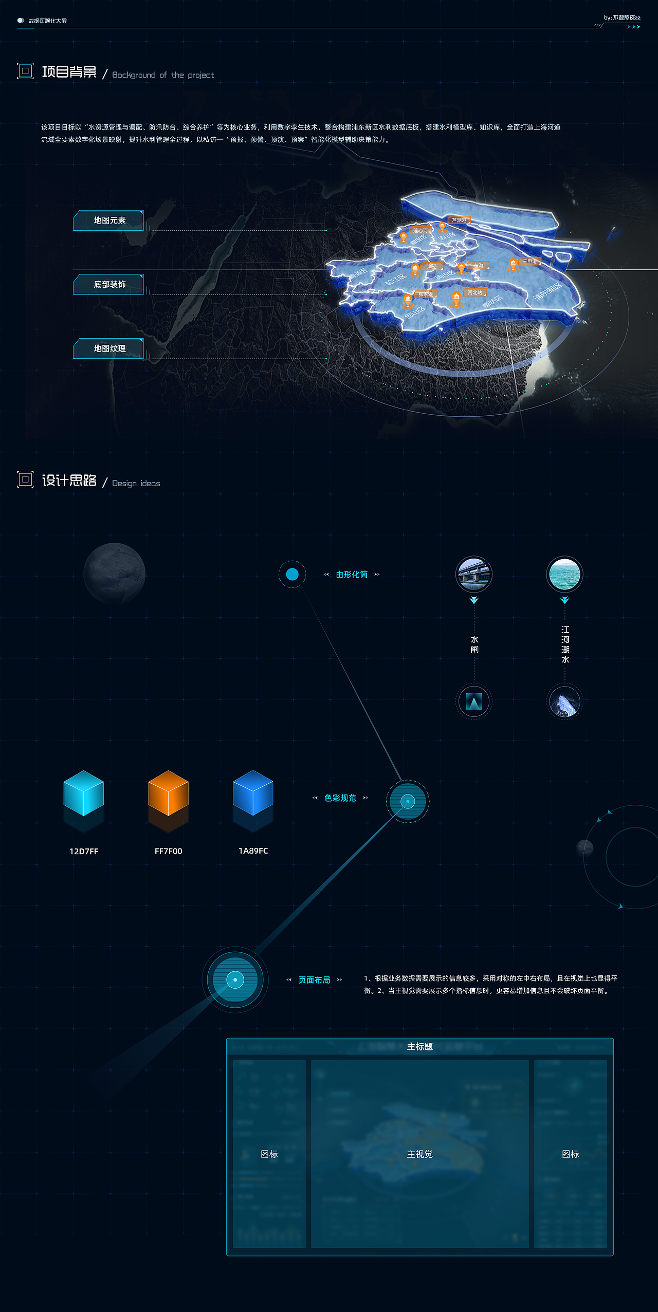 水利可视化平台（图ZMzcyMDkzMzQ4） - 交互/UE - 站酷设计师不要熬夜zz原创素材 - 站酷ZCOOL