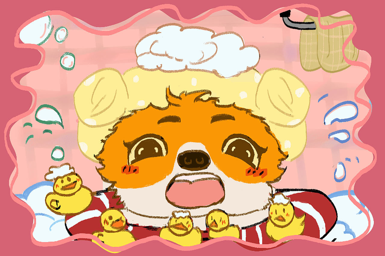 小狗洗澡（图ZMzcyMDk5MTY0） - 创作习作 - 站酷设计师乐常hknmtt原创素材 - 站酷ZCOOL