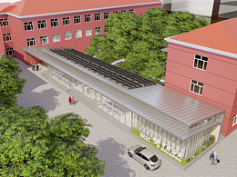 上海國(guó)際旅行衛(wèi)生保健中心接待大廳建筑設(shè)計(jì)