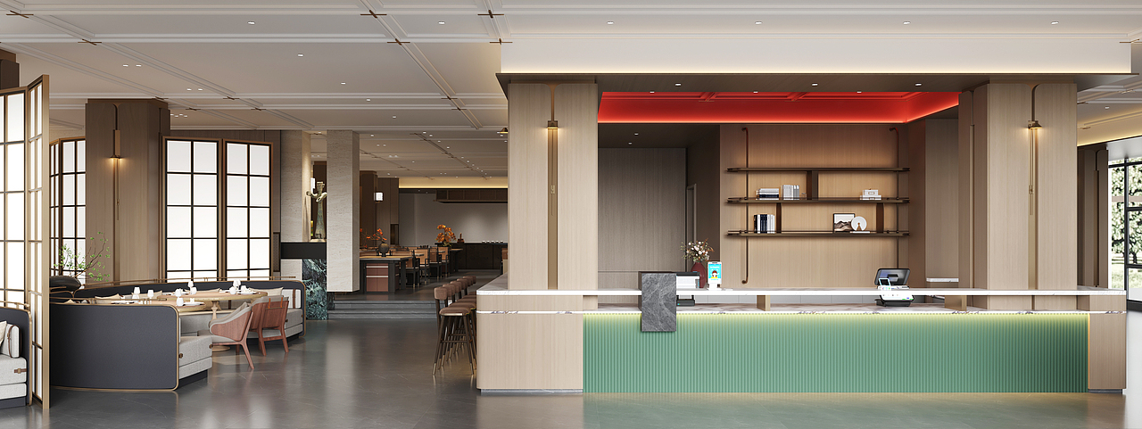 酒店中式古典（图ZMzcyMTAxNDQw） - 酒店餐饮设计 - 站酷设计师9设即是空5原创素材 - 站酷ZCOOL