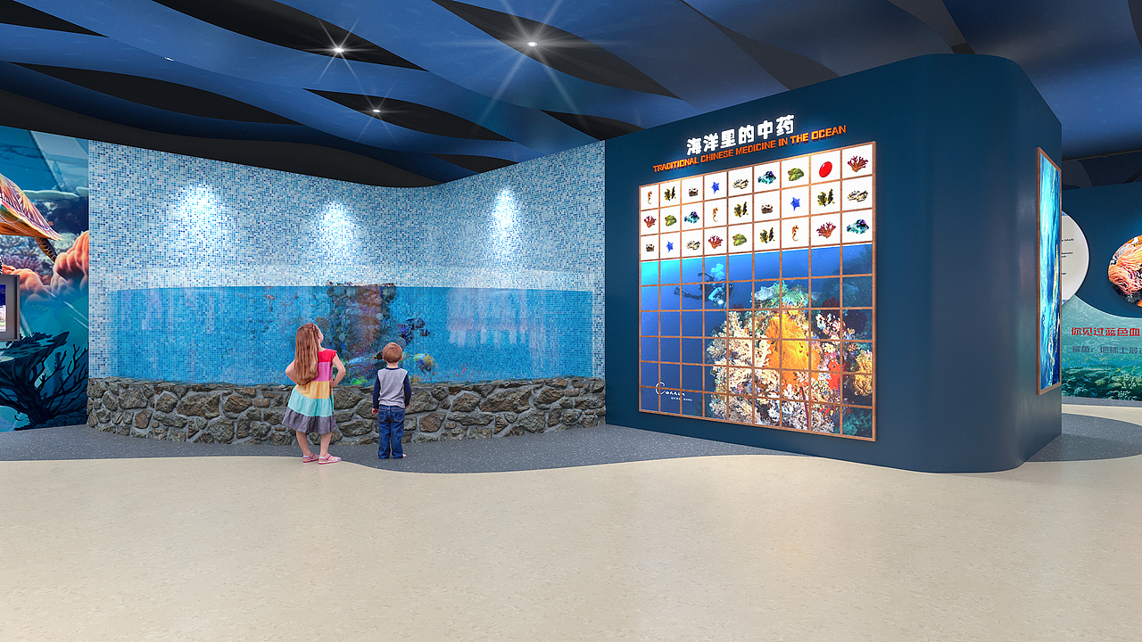 海洋生物科普展馆展厅（图ZMzcyMTE1ODYw） - 展陈设计 - 站酷设计师冬天的冬原创素材 - 站酷ZCOOL