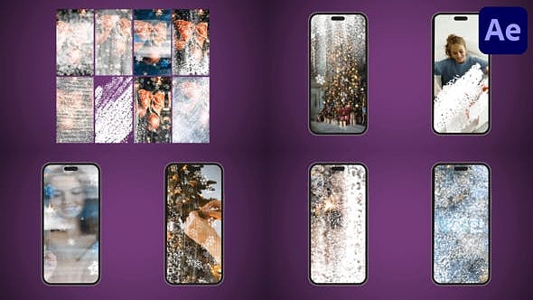 AE模板|竖屏冬季动画雪无缝过渡效果作品展示片头（图ZMzcyMTIyNDgw） - 影视后期 - 站酷设计师猿文件网官方账号原创素材 - 站酷ZCOOL