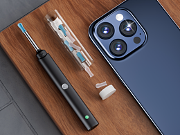 智能无线可视耳勺设计师作品集·详情页渲染·主图