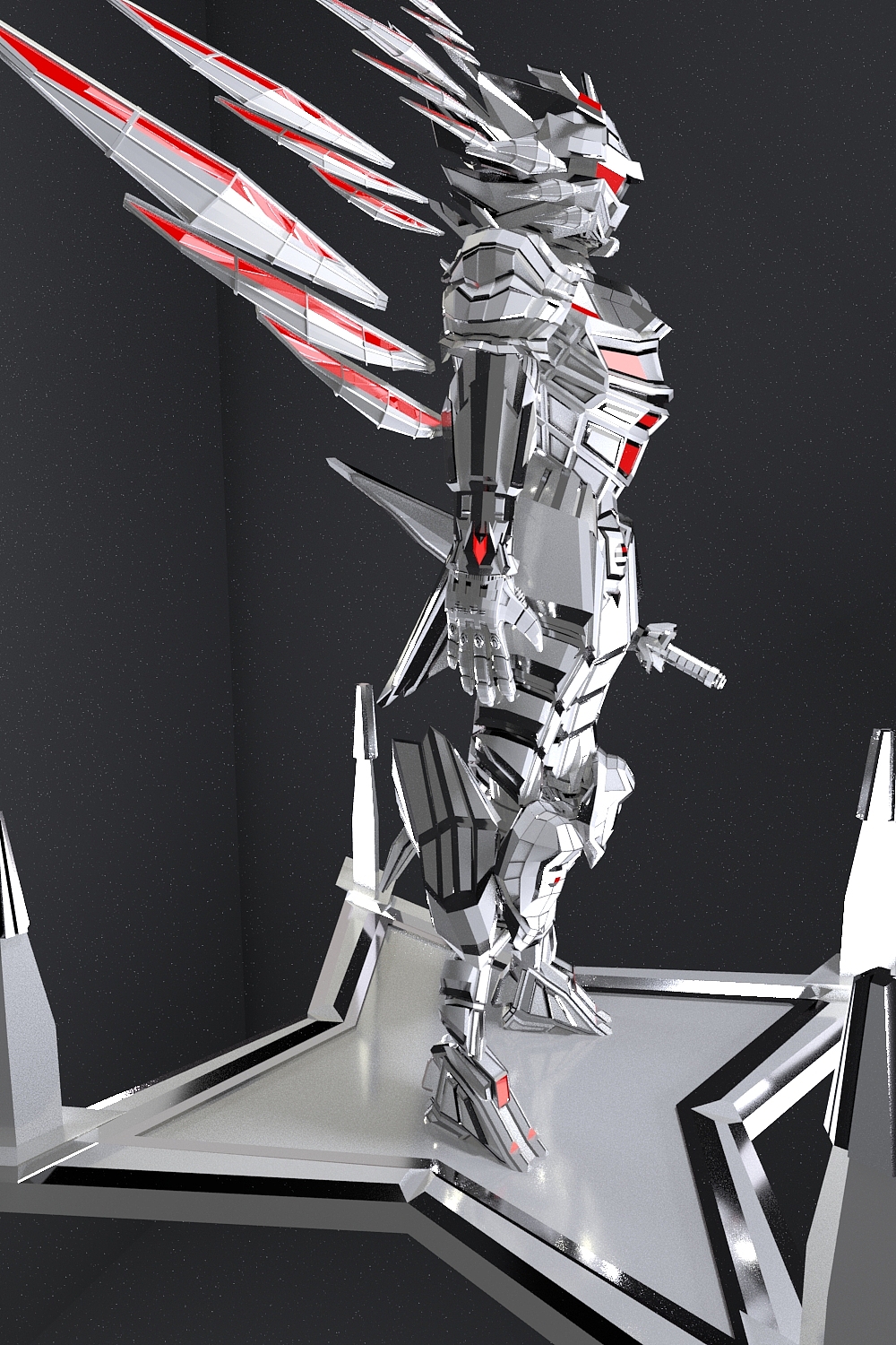 机械武士（三视）（模型）