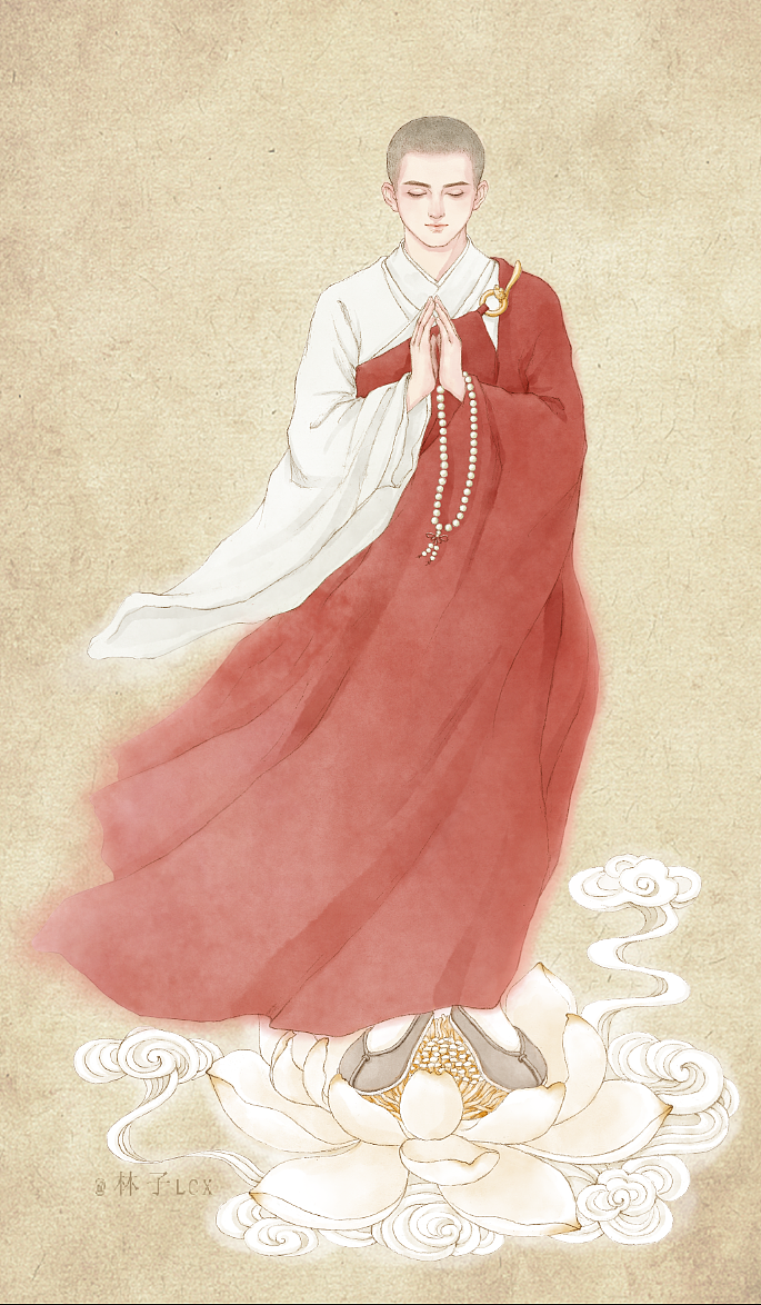 僧人（图ZMzcyMTQ5OTQw） - 艺术插画 - 站酷设计师林姝妘原创素材 - 站酷ZCOOL