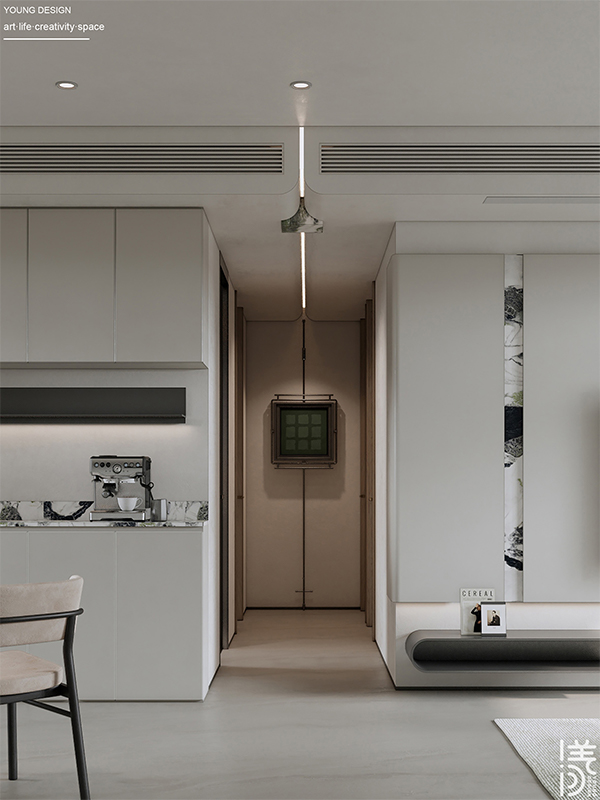 Young设计 | 漫游极简白的纯粹境界，邂逅一抹质感绿的诗意，拥抱现代简约的高级感美宅