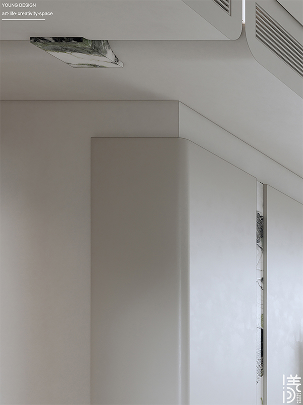 Young设计 | 漫游极简白的纯粹境界，邂逅一抹质感绿的诗意，拥抱现代简约的高级感美宅