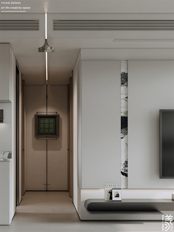 Young设计 | 漫游极简白的纯粹境界，邂逅一抹质感绿的诗意，拥抱现代简约的高级感美宅