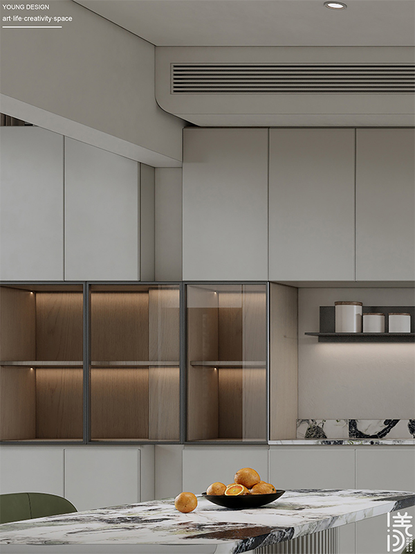 Young设计 | 漫游极简白的纯粹境界，邂逅一抹质感绿的诗意，拥抱现代简约的高级感美宅