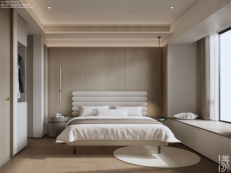 Young设计 | 漫游极简白的纯粹境界，邂逅一抹质感绿的诗意，拥抱现代简约的高级感美宅