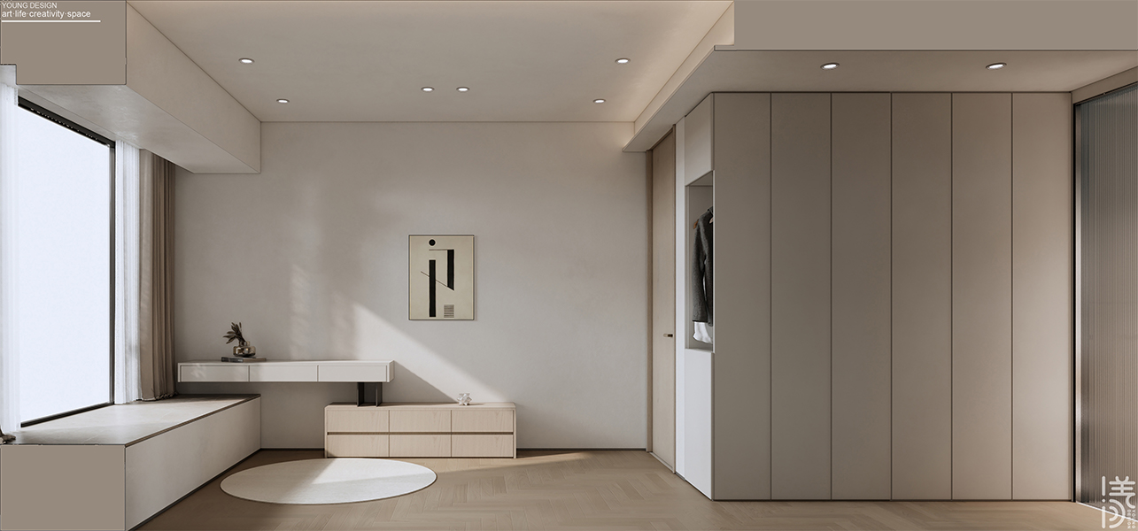 Young设计 | 漫游极简白的纯粹境界，邂逅一抹质感绿的诗意，拥抱现代简约的高级感美宅