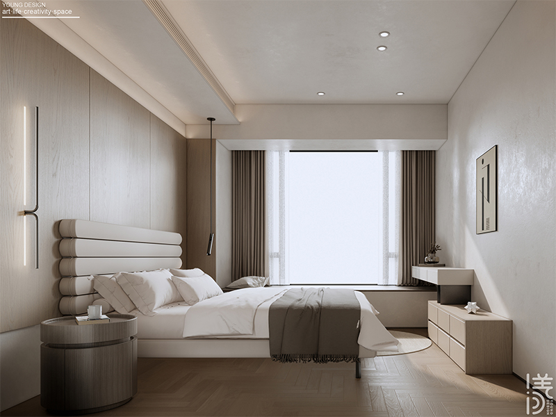 Young设计 | 漫游极简白的纯粹境界，邂逅一抹质感绿的诗意，拥抱现代简约的高级感美宅