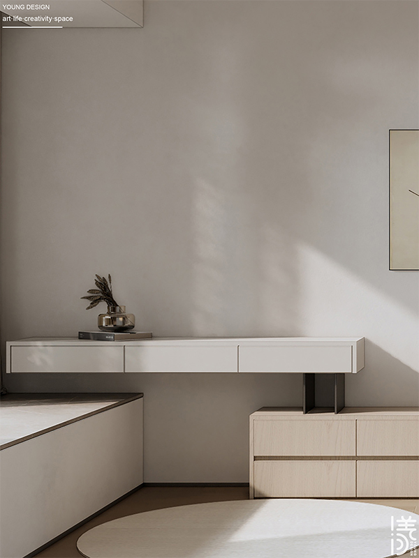 Young设计 | 漫游极简白的纯粹境界，邂逅一抹质感绿的诗意，拥抱现代简约的高级感美宅