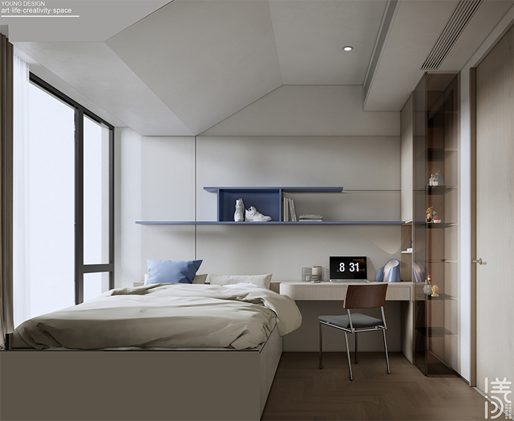 Young设计 | 漫游极简白的纯粹境界，邂逅一抹质感绿的诗意，拥抱现代简约的高级感美宅