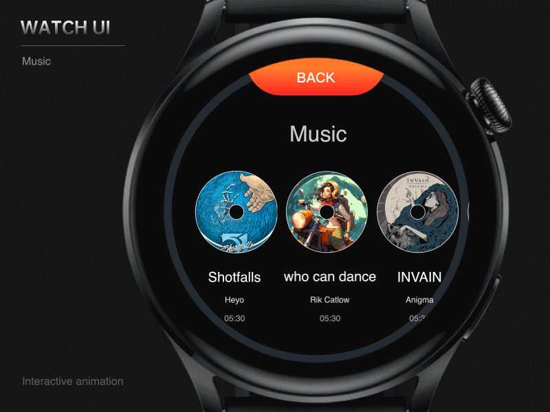 Watch UI - Animation